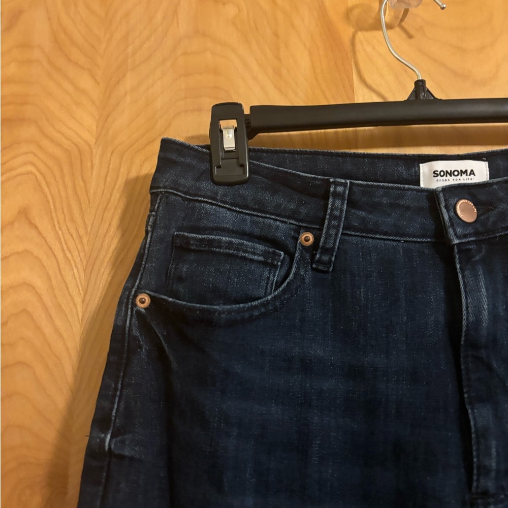 Sonoma Blue High Rise Skinny Jeans Classic Design Size 14P EUC - Picture 3 of 8